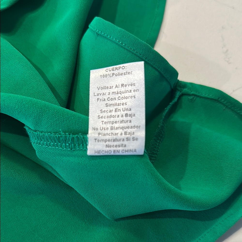TCEC Green Ruffle Sleeve Top - Picture 10 of 15